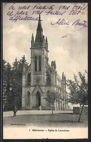 AK Nérondes, Église de Laverdines