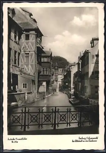 AK Freiburg /Schwarzwald, Altstadt an der Fischerau