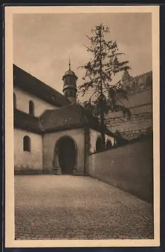 AK Würzburg, Eingang zur Burkarder-Kirche