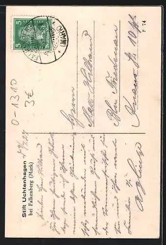 AK Falkenberg / Mark, Baasee vom Stift Uchtenhagen gesehen