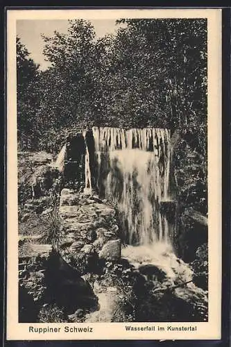 AK Neuruppin, Kunstertal, Ruppiner Schweiz, Wasserfall