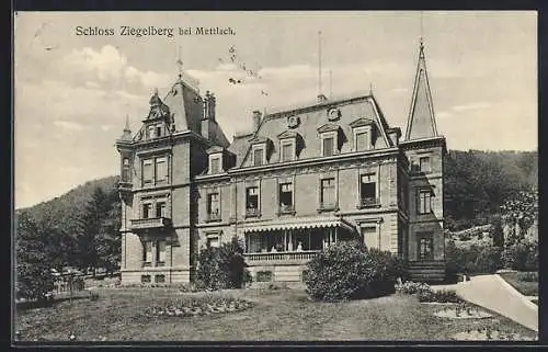 AK Ziegelberg bei Mettlach, Schloss Ziegelberg