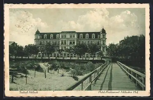 AK Ahlbeck / Ostseebad, Hotel-Restaurant Ahlbecker Hof