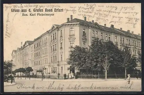 AK Erfurt, Gasthaus zum Grafen Roon, Roonstrasse 15 (Liebknechtstrasse)