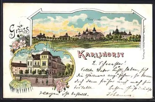 Lithographie Berlin-Karlshorst, Restaurant zum Haideschlösschen