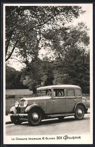 AK Peugeot 301 auf einer Landstrasse