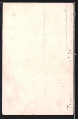 Künstler-AK Berlin, Gendarm mit Greis