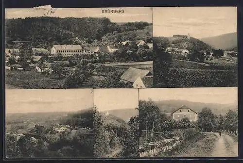 AK St. Bernhard-Frauenhofen, Grünberg, Ortsansichten