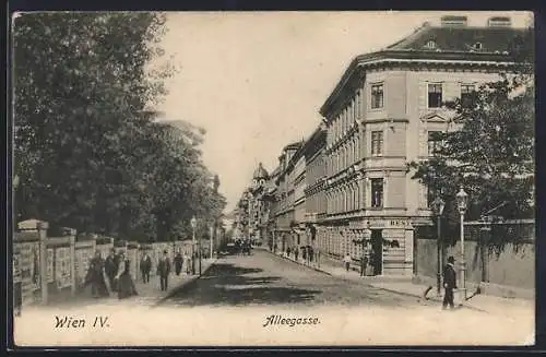 AK Wien, Gasthaus in der Alleegasse