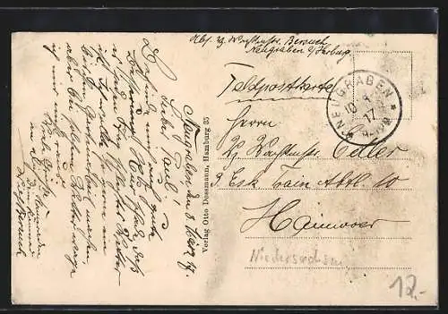 AK Hamburg-Harburg, Gaststätte Bersuchs Etablissement, von der Strasse gesehen