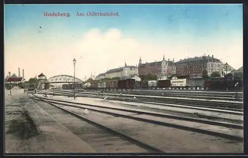 AK Radeberg, Blick über den Güterbahnhof