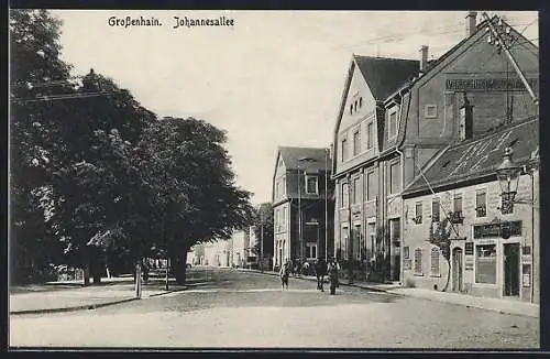 AK Grossenhain / Sachsen, Friseur Bruno Goldberg an der Johannesallee