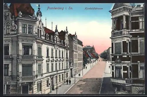 AK Frankenberg i. Sa., Blick in die Humboldtstrasse