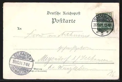 Lithographie Magdeburg, Café Peters, Innenansichten