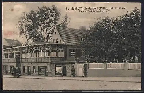 AK Zehlendorf /Mitte, Gasthaus Fürstenhof v. H. Marx