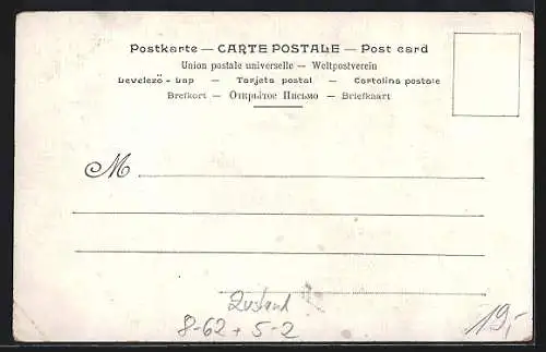 AK Collection JOB, Calendrier 1903, Zigaretteauichende Frau