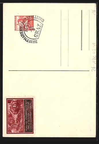 Künstler-AK sign. Ludwig Hesshaimer: Verband Österreichischer Philatelisten Werbe Ausstellung Wien 1936