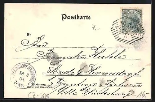 AK Marienbad, Hotel Wagner, Ortsansicht vom Hotel Wagner aus