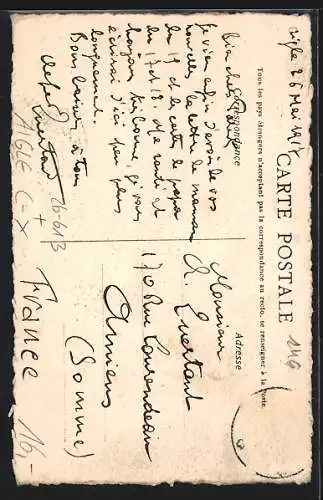 Künstler-AK Handgemalt: Aigle, Le Chateau