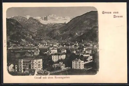 AK Bozen, Gries mit dem Rosengarten