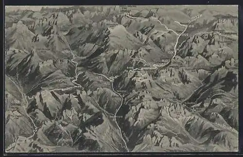 AK St. Leonhard, Landkarte der Umgebung