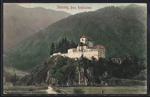 AK Sterzing, Blick auf Burg Reiffenstein