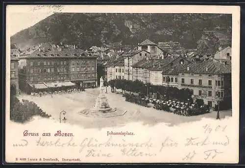 AK Bozen, Blick auf den Johannisplatz