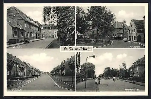 AK St. Tönis / Ndrh., Marienheim, Kirchenfeld, Hospitalstrasse