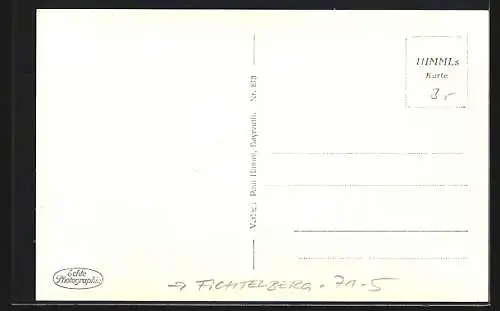 AK Fichtelberg / Ofr., Waldpartie mit Weissmainquelle