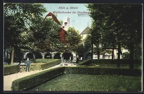 AK Köln-Lindenthal, Waldschenke im Stadtwald