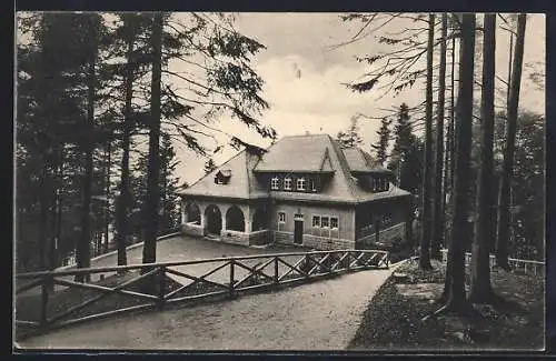 AK Baden-Baden, Merkurgipfel, Endstation der Drahtseilbahn