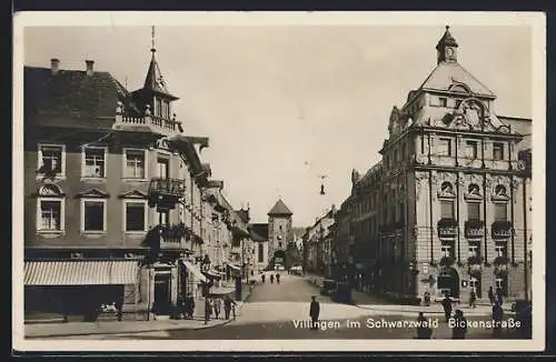 AK Villingen / Schwarzwald, Blick in die Bickenstrasse