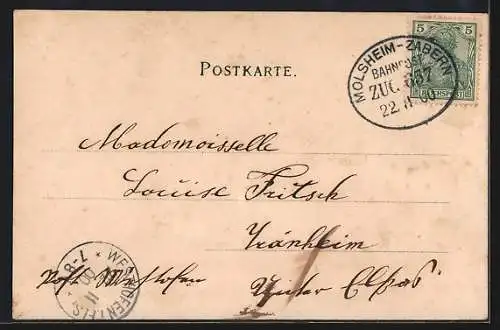 AK Neunkirchen, Ortspartie mit Kirche