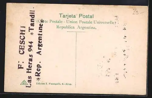 AK Argentinien, Indios del Chaco, Indio-Familie unter einem Baum