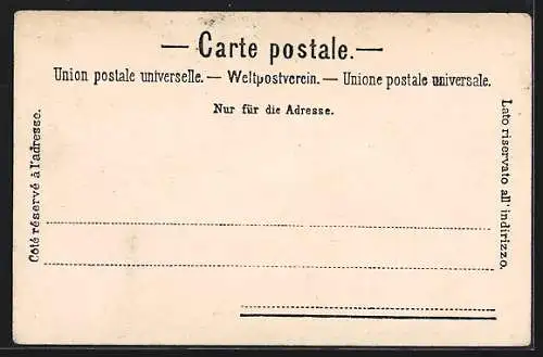 AK Unterwaldner Trachten, Szene am Brunnen