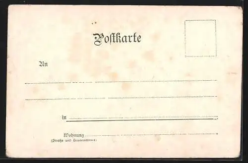 Künstler-Lithographie Appenzellerland, Liebespaar in Tracht sitzt auf einer Bank