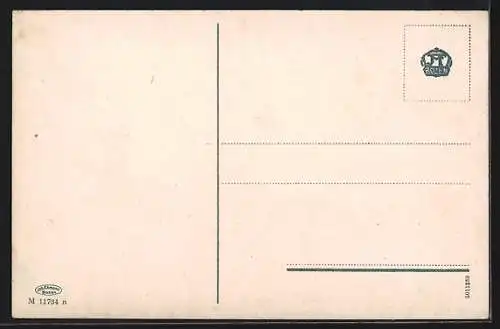 AK Levico, Valsugana, Ortsansicht mit Gewässer und Bergpanorama