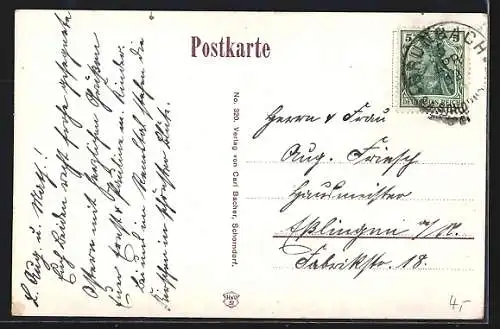 Künstler-AK Schorndorf / Remstal, Wandgemälde am Rathaus Die Weiber von Schorndorf