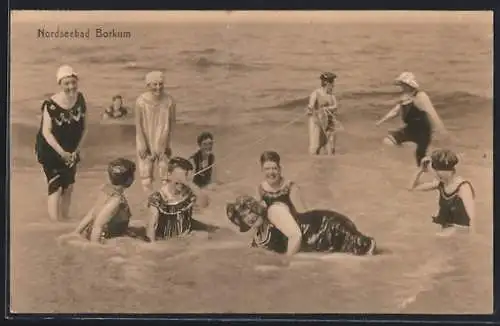 AK Borkum, Badefreuden in der Nordsee