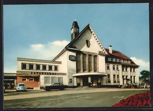 AK Remscheid-Lennep, Ansicht vom Bahnhof