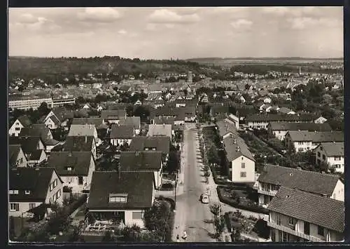 AK Balingen, Blick über die Stingstrasse aus der Vogelschau