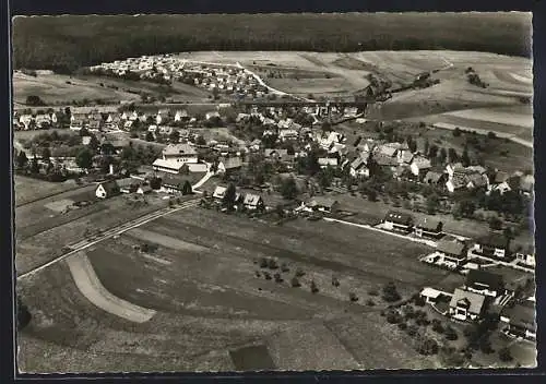 AK Wittlensweiler bei Freudenstadt, Fliegeraufnahme der Ortschaft