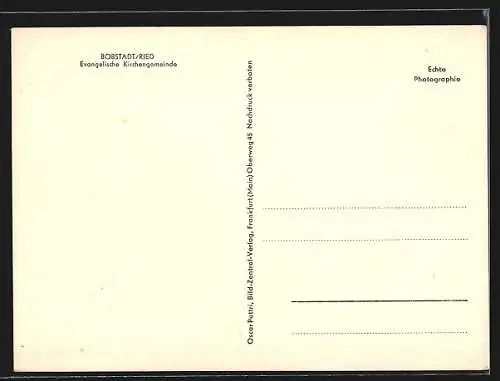 AK Bobstadt / Hessen, Evangelische Kirchengemeinde, Innenansicht