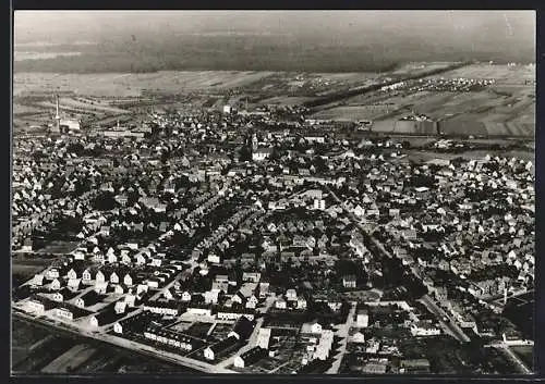 AK Gross-Gerau, Fliegeraufnahme der Ortschaft