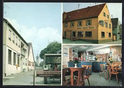 AK Marktsteft am Main, Gasthaus Goldener Hirschen, Post