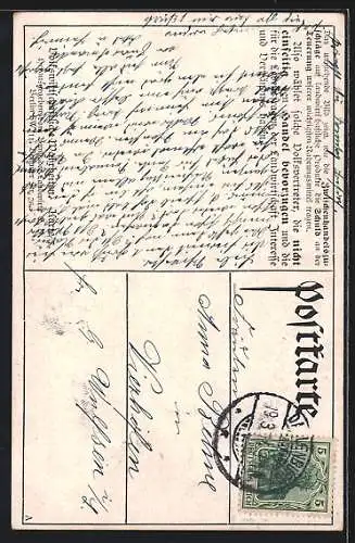 AK Zwischenhandels-Zuschläge auf landwirtschaftliche Produkte in Berlin im Durchschnitt 1906-1910