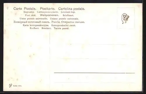 Künstler-AK M. Billing: Stillleben, Korb mit Pflaumen neben zwei Birnen