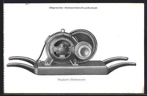 AK Tragbarer Elektromotor der Allgemeinen Elektrizitäts-Gesellschaft