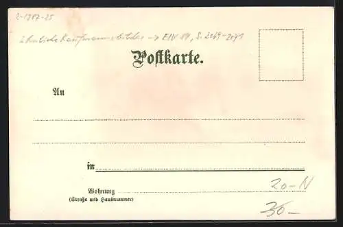 Lithographie Das Postwesen, Frankreich, Briefträger der Gironde auf Stelzen
