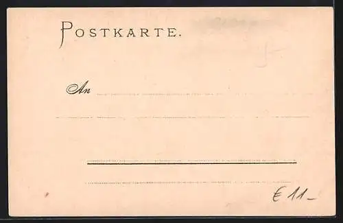 Lithographie Nürnberg, Panorama von St. Johannis, Doos, Wappen, Mars-Fahrradwerke AG vorm. Paul Reissmann